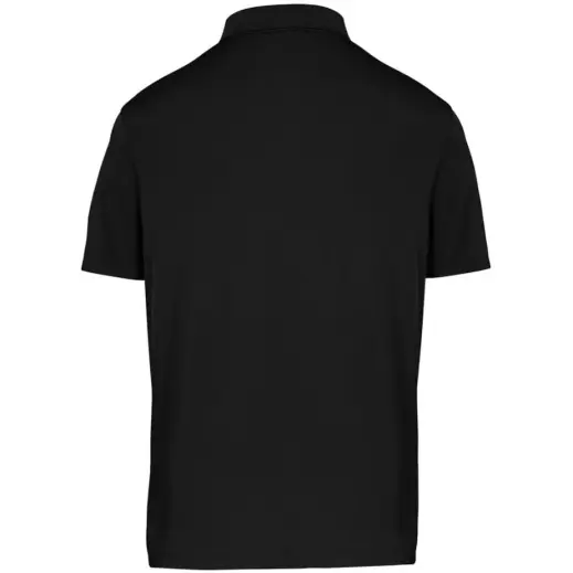 Mens Alex Varga Questana Seamless Golf Shirt Black Back